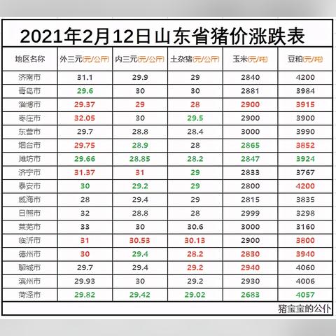 山东省今日生猪价格最新动态