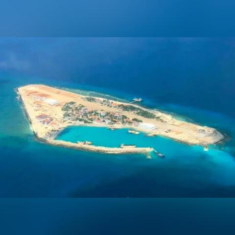南沙群岛填海动态更新